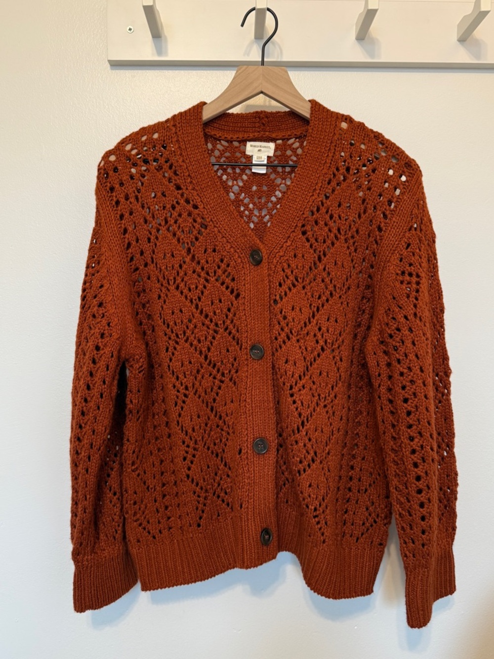 Openwork Knit Cardigan